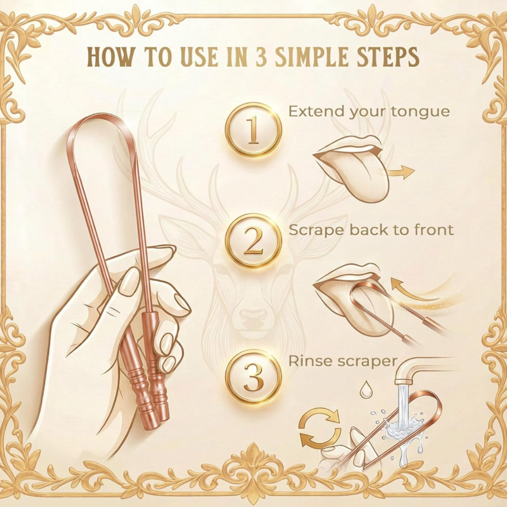 Copper Tongue scraper